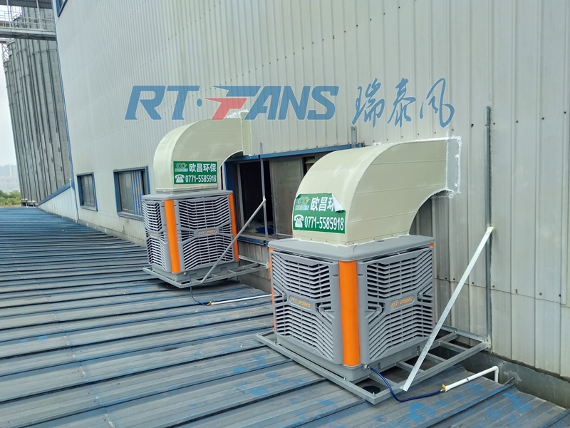 夏季高溫車間安裝工業(yè)冷風機設計降溫方案更加適宜